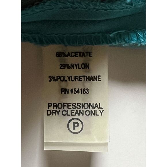 Calvin Klein Tropical Mermaid Turquoise Short Formal Dress - Size 9 - Picture 3 of 11